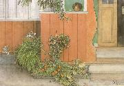 Carl Larsson Suzanne on the Front Stoop oil on canvas